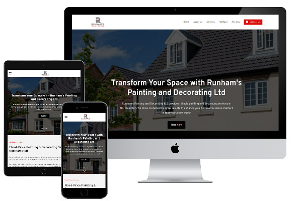 Runhams Painting & Decorating Website